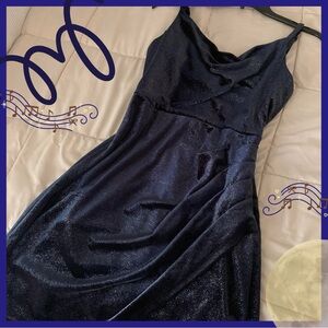 Midnight blue size 7 dress (M),